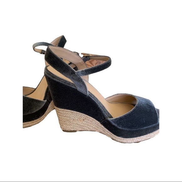 Ziti soho velvet platform wedge - Picture 2 of 10